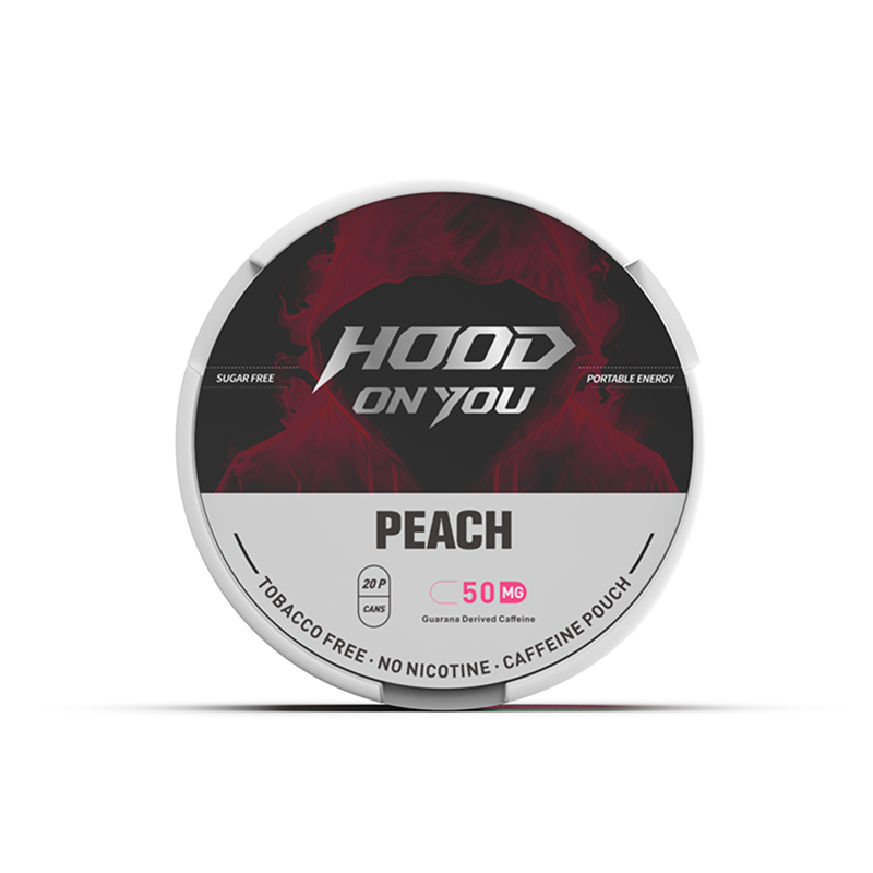 hoodonyou caffeine pouch PEACH