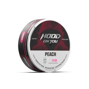 hoodonyou caffeine pouches PEACH Side panel