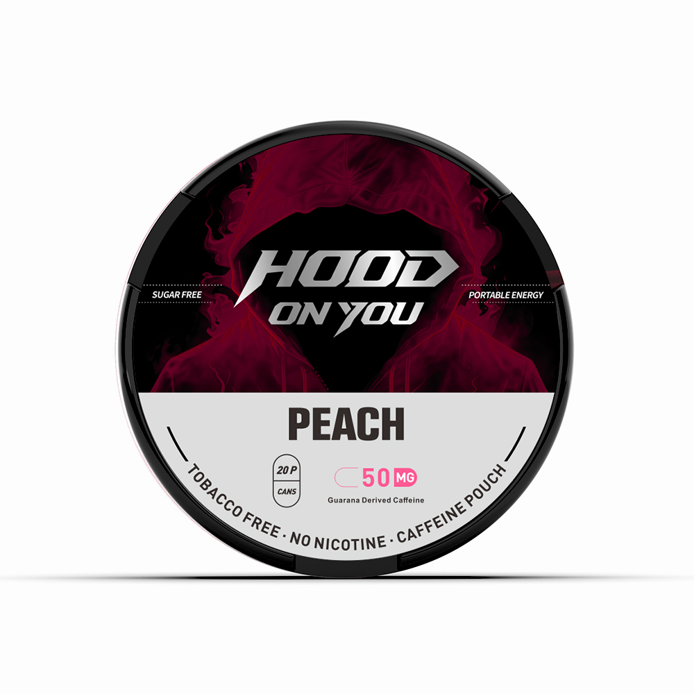 hoodonyou caffeine pouch PEACH