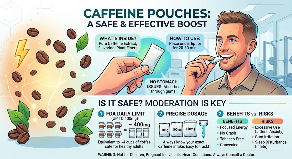caffeine pouches safe boost